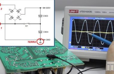 Dobrador de tensão com DIAC e TRIAC usado nos mini systems LG